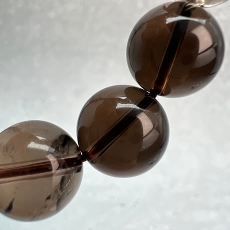 【ガウリシャンカール産】天然ヒマラヤスモーキークォーツブレスレット11mm内径16.5/Gaurishankar Himalayan Smoky Quartz Bracelet