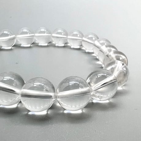 【ハイクオリティー】ガネッシュヒマール産天然ヒマラヤ水晶ブレスレット10mm内径17cm/High Quality Ganesh Himal Himalayan Quartz Bracelet
