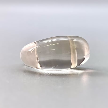 ガウリシャンカール産天然スモーキークォーツ"手磨き加工"勾玉ビーズ2️⃣/Gaurishankar Himalayan Smoky  Quartz Magatama