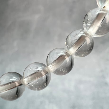 【ガネッシュヒマール産】天然ヒマラヤ水晶ブレスレット6mm内径15cm/Ganesh Himal Himalayan Quartz Bracelet