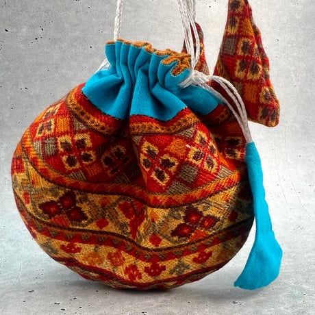 "Thaili" handmade in Nepal🇳🇵A-①〜⑦ "タイリ(巾着袋)"ネパール産ハンドメイド