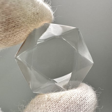 【ガネッシュヒマール産】天然ヒマラヤ水晶"ヘキサゴン六芒星"ルース⑭/Ganesh Himal Himalayan Quartz Hexagon×Hexagram Loose