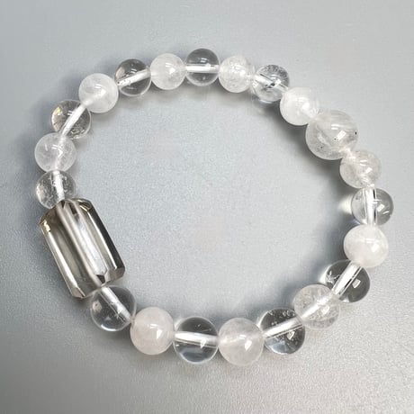 【デザインブレスレット】天然ヒマラヤ水晶デザインブレスレット/Himalayan Quartz Design Bracelet