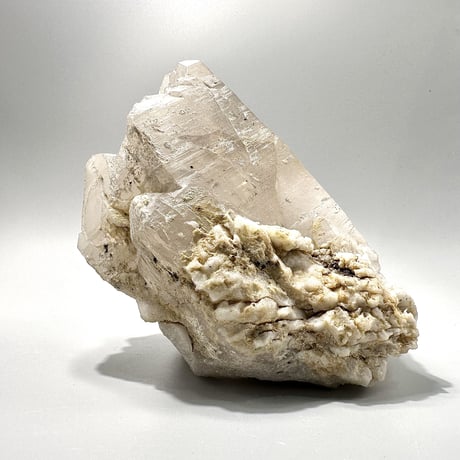 ネパール産アクアマリンイン天然ヒマラヤ水晶/Nepal Aquamarine in Himalayan Quartz Cluster