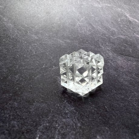 【マニハール産】 天然ヒマラヤ水晶"ピラミッドキューブ"⑦/Manihar Himalayan Quartz "Pyramid Cube"