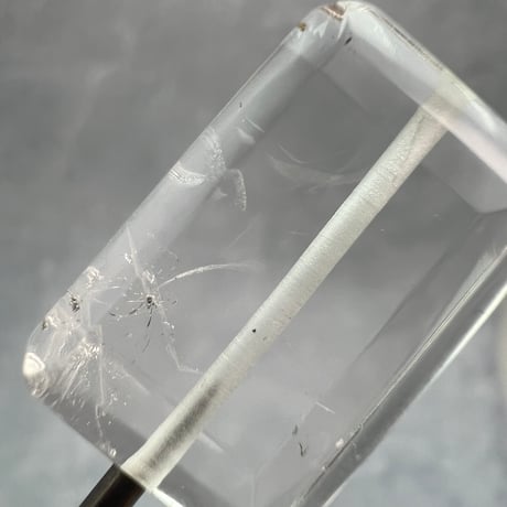 【ガネッシュヒマール産】天然ヒマラヤ水晶"手磨き加工"スクエアビーズ②/Ganesh Himal  Himalayan Quartz Square Beads