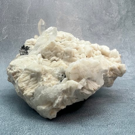 【大特価】ガネッシュヒマール産曹長石&クローライトイン天然ヒマラヤ水晶/Ganesh Himal Feldspar&Chlorite in Himalayan Quartz