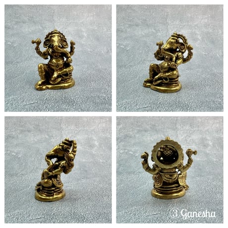ミニ仏像【C】Mini Statue"Ganesha/Shiva Lingam"