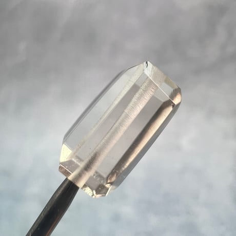 【ガウリシャンカール産】天然ヒマラヤスモーキークォーツ"手磨き加工"スクエアビーズ⑥/Gaurishankar Himalayan Smoky Quartz Square Beads
