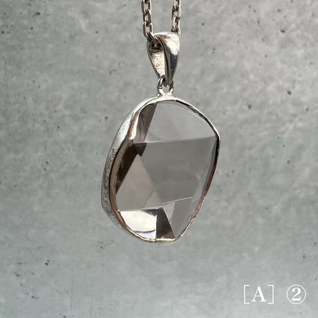 【ガウリシャンカール産】スモーキークォーツ "六芒星" シルバー925ペンダントトップ［A］/Gaurishankar Smorky Quartz Hexagram Pendant