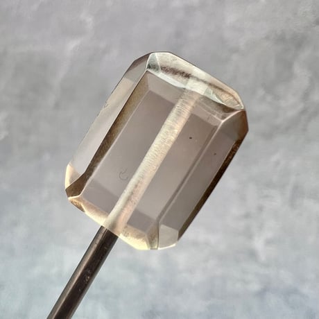 【ガウリシャンカール産】天然ヒマラヤスモーキークォーツ"手磨き加工"スクエアビーズ②/Gaurishankar Himalayan Smoky Quartz Square Beads