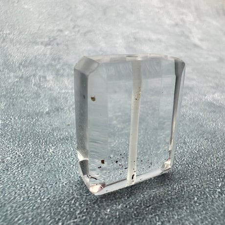 【ガネッシュヒマール産】天然ヒマラヤ水晶"手磨き加工"スクエアビーズ①/Ganesh Himal  Himalayan Quartz Square Beads