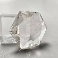 【ガネッシュヒマール産】天然ヒマラヤ水晶"ヘキサゴン六芒星"ルース⑥/Ganesh Himal Himalayan Quartz Hexagon×Hexagram Loose