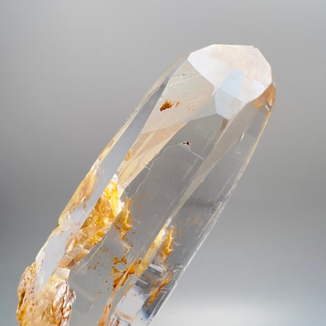 【ガネッシュヒマール産】リモナイトイン天然ヒマラヤ水晶"ポイント"/Ganesh Himal Himalayan Quartz"Point"