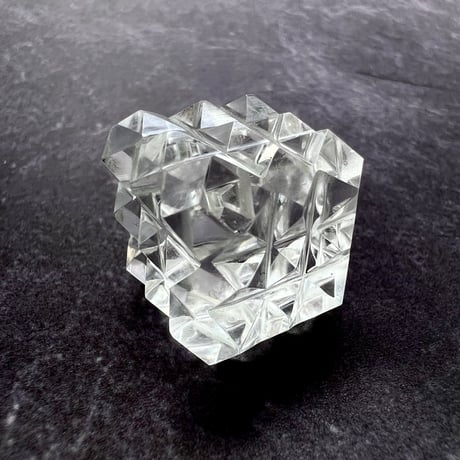 【マニハール産】 天然ヒマラヤ水晶"ピラミッドキューブ"⑦/Manihar Himalayan Quartz "Pyramid Cube"