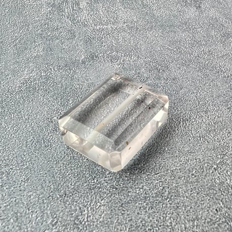 【ガネッシュヒマール産】天然ヒマラヤ水晶"手磨き加工"スクエアビーズ①/Ganesh Himal  Himalayan Quartz Square Beads