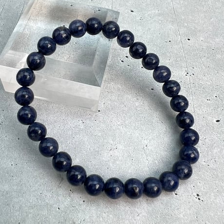 【天然サファイア】ブレスレット(6.8mm内径16cm)①/Sapphire Bracelet