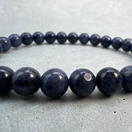 【天然サファイア】ブレスレット(6.8mm内径16cm)①/Sapphire Bracelet