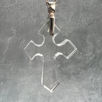 【ガネッシュヒマール産】天然ヒマラヤ水晶クロスペンダントトップ②/Ganesh Himal Himalayan Quartz Cross Pendant Top