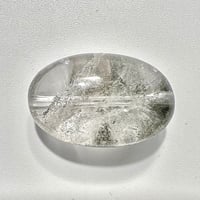 【ガネッシュヒマール産】クローライトイン天然ヒマラヤ水晶オーバルビーズ/Ganesh Himal Chlorite in Himalayan Quartz