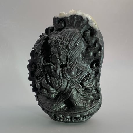 【Himalayan Saligram/Ammonite 】"Kala Bhairava"①/ヒマラヤ サリグラム/アンモナイト "カーラバイラヴァ"