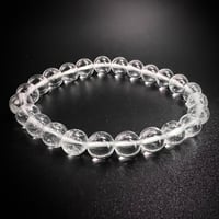 【アンナプルナ産】"手磨き加工"天然ヒマラヤ水晶ブレスレット8mm内径16cm/Annapurna Himalayan Quartz  Bracelet