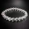 【アンナプルナ産】\"手磨き加工\"天然ヒマラヤ水晶ブレスレット8mm内径16cm/Annapurna Himalayan Quartz  Bracelet①