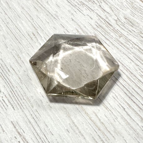 ガウリシャンカール産ヒマラヤスモーキークォーツ"ヘキサゴン六芒星" ルース2️⃣/Gaurishankar Himalayan Smoky Quartz