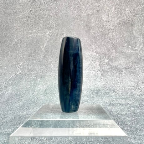 【ハイクオリティ】ネパール産天然ヒマラヤカイヤナイト バレルビーズ①/Nepal﻿ Himalayan Kyanite﻿ Barrel Beads