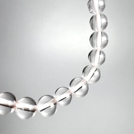 【ハイクオリティー】ガネッシュヒマール産天然ヒマラヤ水晶ブレスレット6mm内径15cm/High Quality Ganesh Himal Himalayan Quartz Bracelet