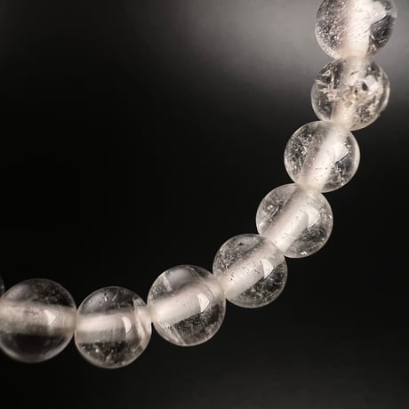【アンナプルナ産】"手磨き加工"天然ヒマラヤ水晶ブレスレット6mm内径15cm/Annapurna Himalayan Quartz  Bracelet