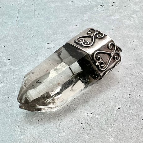 【ガネッシュヒマール産】天然ヒマラヤ水晶 シルバー925ペンダントトップ/Ganesh Himal Himalayan Quartz S/V925 Pendant Top