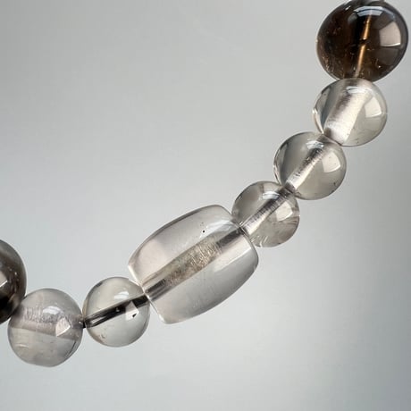 【デザインブレスレット】ガウリシャンカール産天然ヒマラヤスモーキークォーツ/Gaurishankar Smoky Quartz Design Bracelet