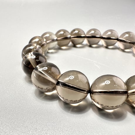 🗻ガウリシャンカール産天然ヒマラヤスモーキークォーツブレスレット①/Gaurishankar Himalayan Smoky Quartz Bracelet