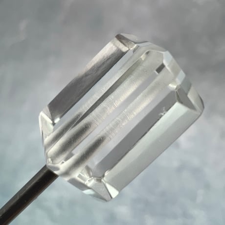 【ガネッシュヒマール産】天然ヒマラヤ水晶"手磨き加工"スクエアビーズ⑤/Ganesh Himal  Himalayan Quartz Square Beads