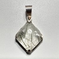 【ガネッシュヒマール産】アクチノライトイン天然ヒマラヤ水晶シルバー925ペンダントトップ② / Ganesh Himal Actinolite in Himalayan Quartz