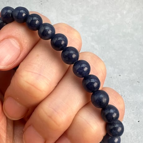【天然サファイア】ブレスレット(6.8mm内径14cm)③/Sapphire Bracelet
