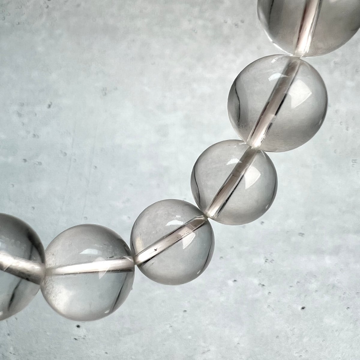 【希少産地/最強品質】天然カイラス水晶＊約12mm＊　天然石ブレスレット カイラス産】