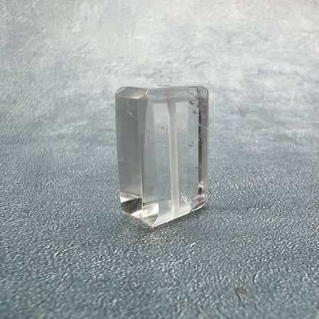【ガネッシュヒマール産】天然ヒマラヤ水晶"手磨き加工"スクエアビーズ②/Ganesh Himal  Himalayan Quartz Square Beads