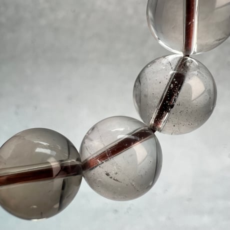 【ガウリシャンカール産】天然ヒマラヤスモーキークォーツブレスレット11mm内径16.5/Gaurishankar Himalayan Smoky Quartz Bracelet