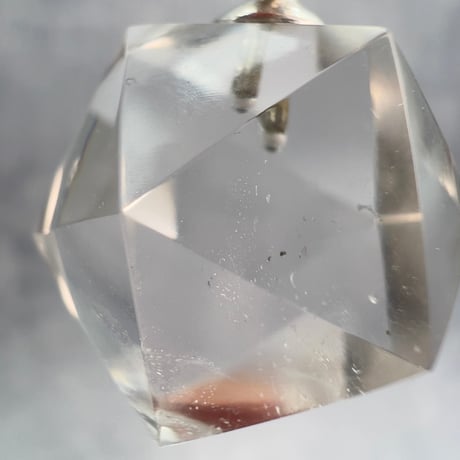 【ガネッシュヒマール産】天然ヒマラヤ水晶"手磨き加工"イコサヘドロン"ペンダントトップ/Ganesh Himal Himalayan Quartz "Icosahedron"Pendant Top