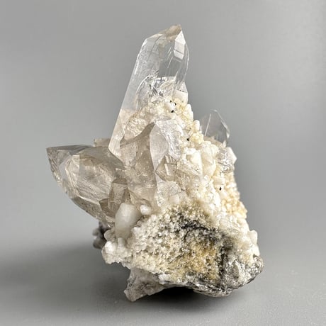 【ガネッシュヒマール産】雲母&長石入り天然ヒマラヤ水晶 クラスター② Ganesh Himal Mica&Feldspar in Himalayan Quartz Cluster