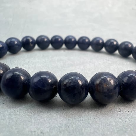 【天然サファイア】ブレスレット(6.8mm内径14cm)③/Sapphire Bracelet