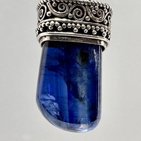 ネパール産ヒマラヤカイヤナイトS/V925ペンダントトップ ⑤ NEPAL Himalayan Kyanite Pendant Top