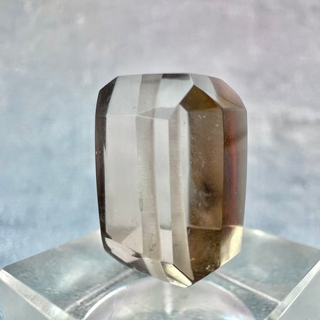 【ガウリシャンカール産】天然ヒマラヤスモーキークォーツ"手磨き加工"スクエアビーズ②/Gaurishankar Himalayan Smoky Quartz Square Beads