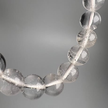 【ガネッシュヒマール産】天然ヒマラヤ水晶ブレスレット8mm内径15cm/Ganesh Himal Himalayan Quartz Bracelet