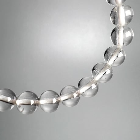 【ハイクオリティー】ガネッシュヒマール産天然ヒマラヤ水晶ブレスレット6mm内径16cm/High Quality Ganesh Himal Himalayan Quartz Bracelet