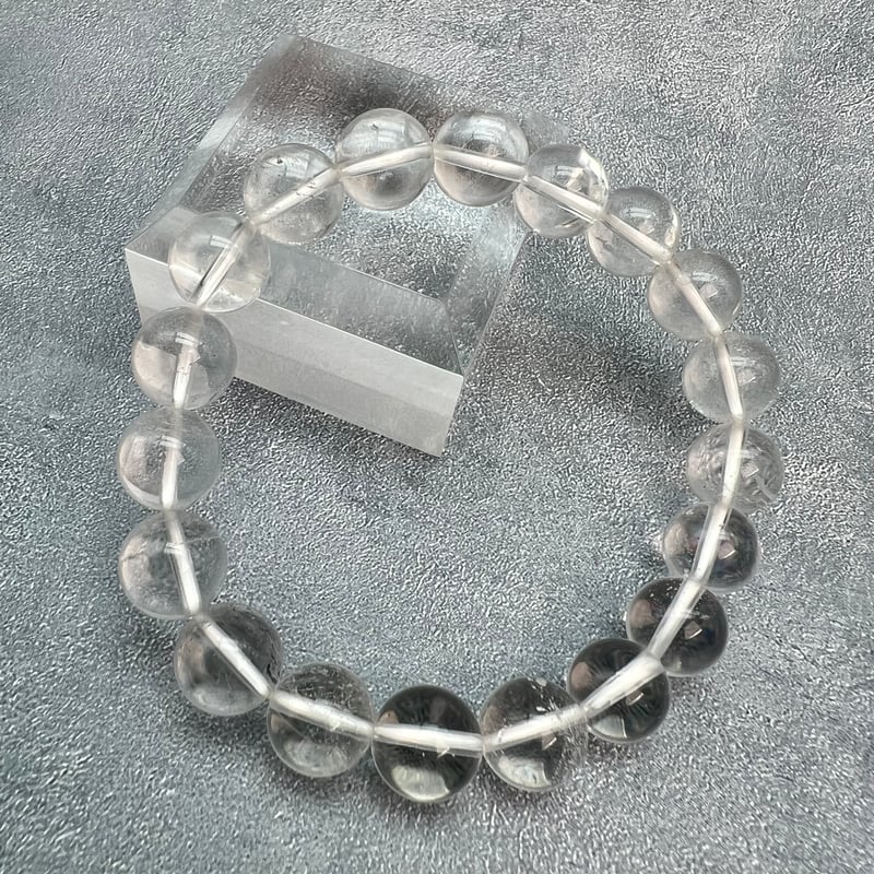 ガネッシュヒマール産】天然ヒマラヤ水晶ブレスレット10mm内径16cm