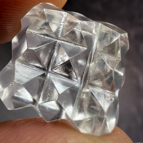 【マニハール産】 天然ヒマラヤ水晶"ピラミッドキューブ"⑥/Manihar Himalayan Quartz "Pyramid Cube"