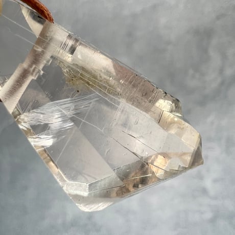 【ガネッシュヒマール産】天然ヒマラヤ水晶ペンダント(ポリッシュ面有)❶/GaneshHimal Natural Himalayan Quartz Pendant
